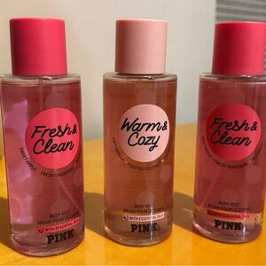 Victoria's Secret Pink Body Mist Trio - Red and Pink